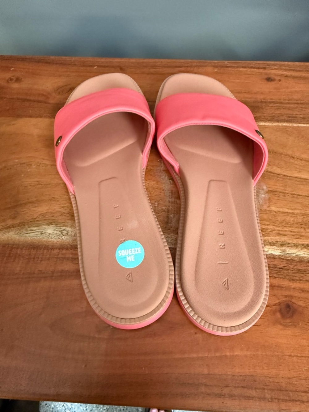 Reef Women's Slide Sandals in Coral - Picture 2 of 3